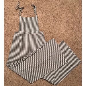 Jack by BB Dakota Tie on the Prize Stripe Overalls
